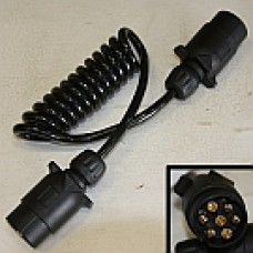 bel0009 Spiralkabel 7/7-polig hane-hane 1500mm 