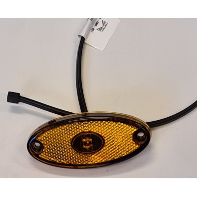 bel0120 Sidomarkeringslykta Aspöck Flatpoint 2 orange Led  