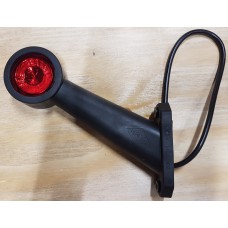 bel0137v Breddmarkeringslykta LED vänster röd/vit på gummiarm 