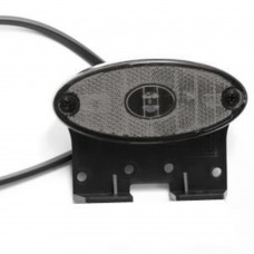 bel0139 Positionslykta Aspöck Led Flatpoint ll vit vinkelfäste 